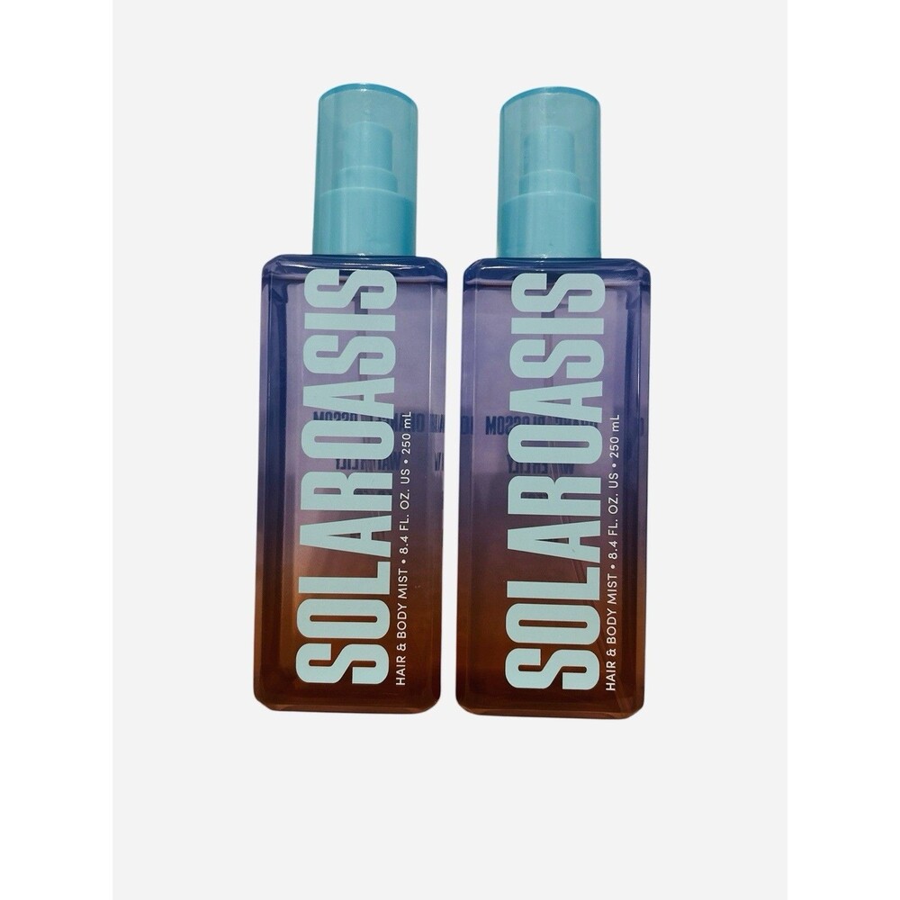 Tru Fragrance Solar Oasis Hair & Body Mist Fragrance Spray 8.4 oz 2pc Set New